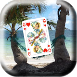 Solitaire Royal in palm Card game icon