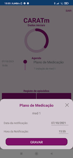 Android application CARATm screenshort