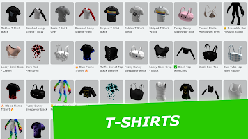 screenshot of Clothes for Roblox Outfits