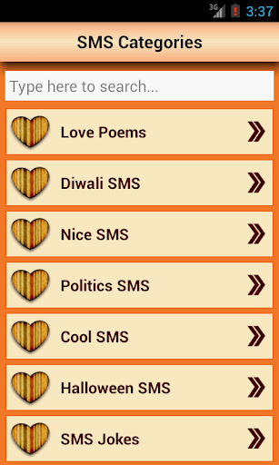 Android application SMS Messages Collection screenshort