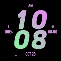 Pink Orchid Bold Watch Face