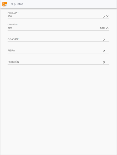 Calculadora de puntos