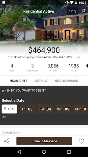 Harry Norman Realtors Screen 2