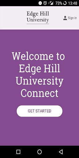 Edge Hill University Connect Screen 3