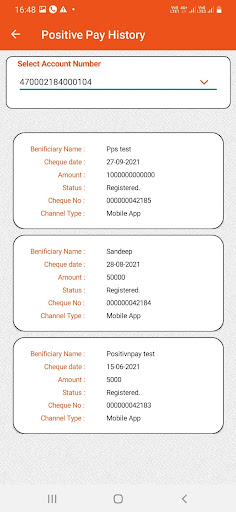 NSBANK PPS APP Screen 3