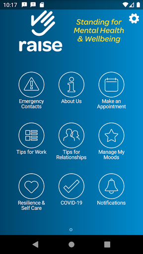 Android application Raise Mental Health & Wellbein screenshort