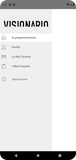 Android application Visionario + Centrale screenshort