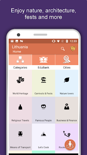 Android application Lithuania Travel & Explore, Of screenshort