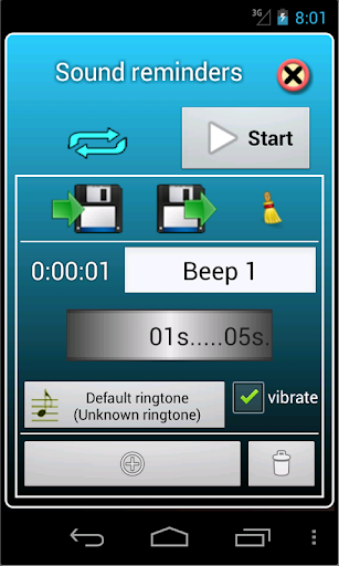 Sound reminders Screen 2