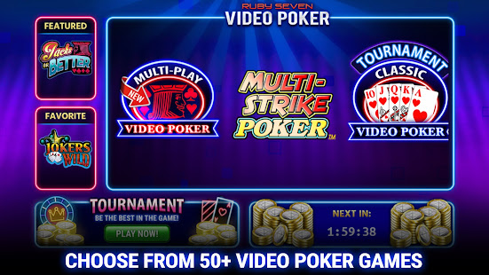 Ruby Seven Video Poker: 50+ Free Video Poker Games 5.9.0 APK screenshots 15