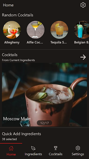 Android application Drinkable screenshort