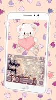 screenshot of Cute Bear Keyboard Theme