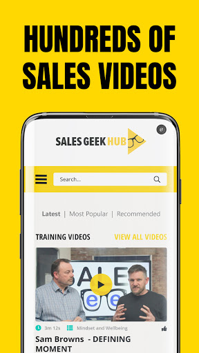 Android application Sales Geek screenshort