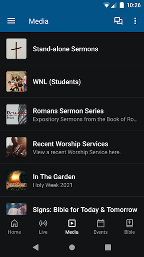 Screenshot of CBC APP