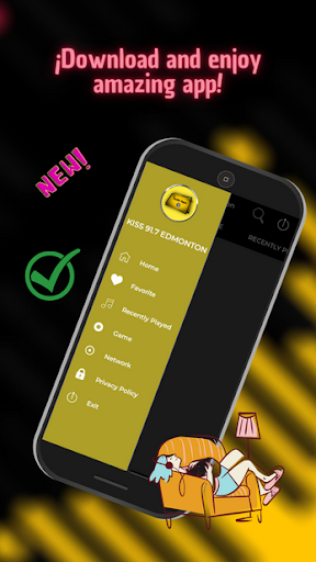 Android application Kiss 91.7 Edmonton radio CA screenshort