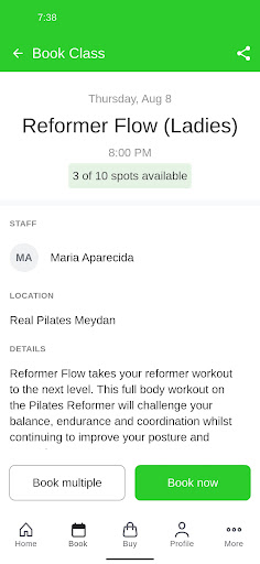 Real Pilates Screen 3