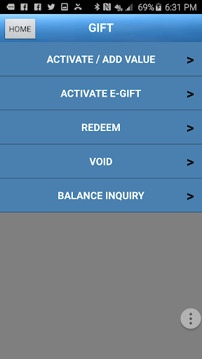Android application Gift & Loyalty screenshort