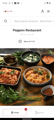Android application Peppers Restaurant- Waterford screenshort