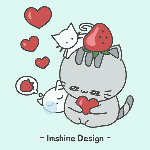 [Imshine] Cute cat and mint logo