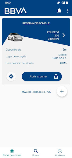 Android application Reserva de coches screenshort