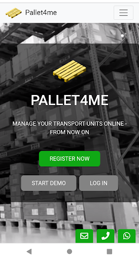 Android application Pallet4me screenshort