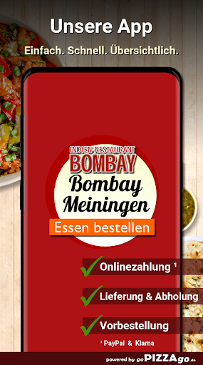 Android application Indisches Restaurant Bombay Me screenshort