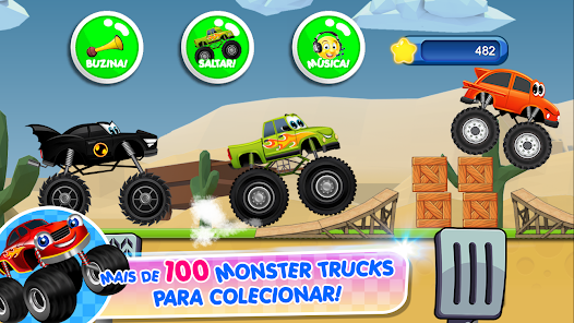 Livro Para Colorir Monster Trucks - Divertidos