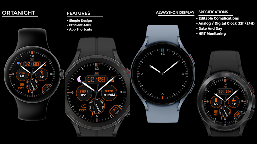 Ortanight - watch face screenshot 14