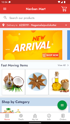 Android application Nanban Mart screenshort