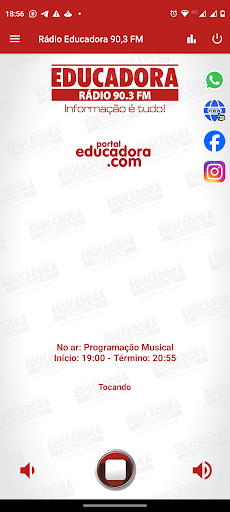 Android application Rádio Educadora 90,3 FM screenshort
