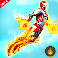 Flying Torch Hero Games: Flying Robot Crime City Apk