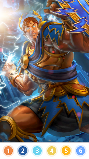 Android application Odin & Thor Color by Number screenshort
