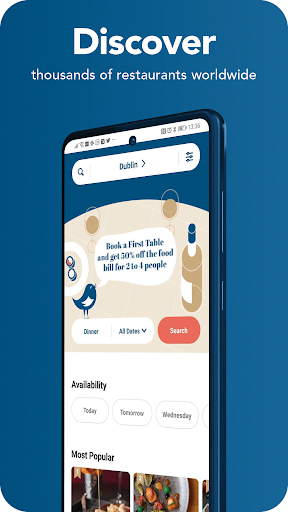 Android application First Table screenshort