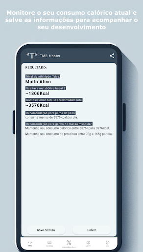 TMB Master - Fitness - Dieta Screen 2