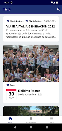 Android application Scuola Italiana di Montevideo screenshort