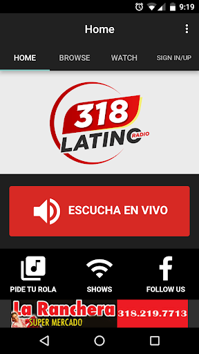 Android application 318 Latino screenshort