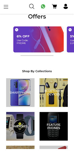 PREM TELECOM- Shopping App Screen 2