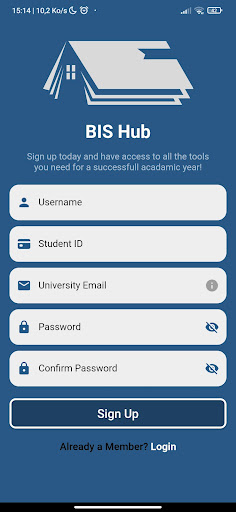 Android application BIS Hub screenshort