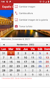 España Calendario 2022
