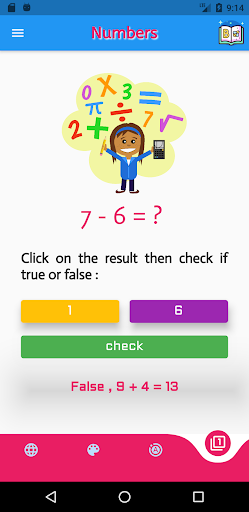 Android application Kid tome - letters and numbers screenshort