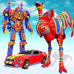 Cover Image of Download Flying Ostrich Robot Car Transform: Robot Games 1.1 APK