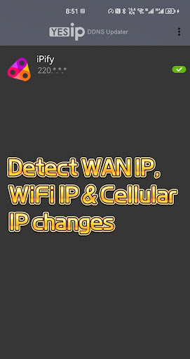 Android application YES-IP DDNS Updater screenshort