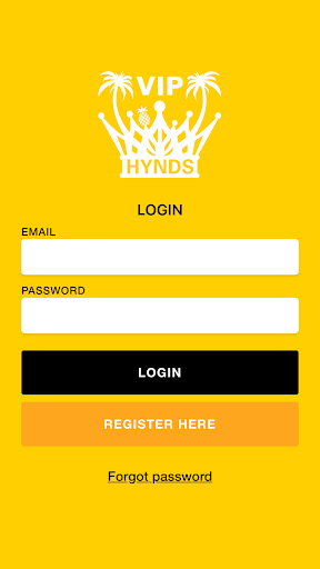 Android application Hynds VIP screenshort