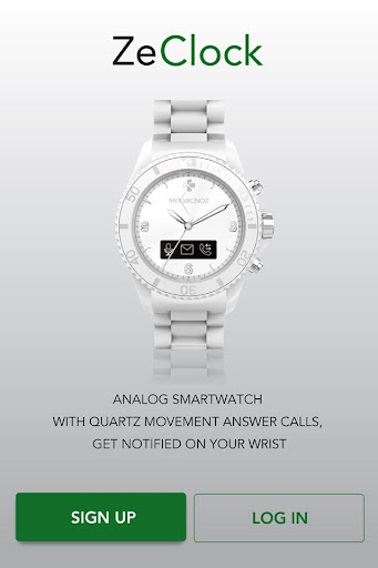 Android application ZeClock screenshort
