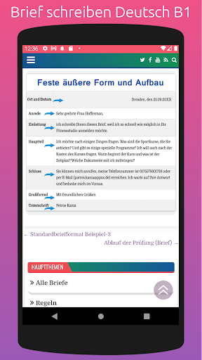 Deutsch B1 Brief schreiben