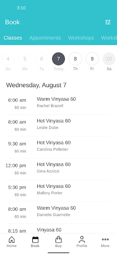 Thrive Power Yoga Screen 2