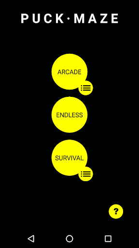 Android application PUCK · MAZE screenshort