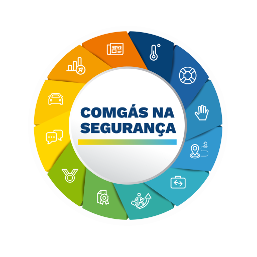 Comgás na Segurança logo
