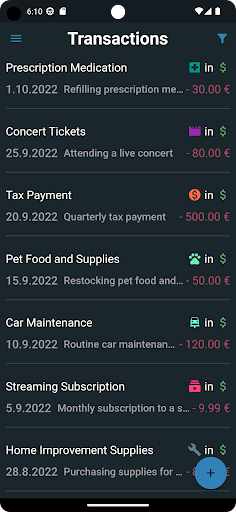 Budgetiser Screen 3