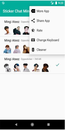 Sticker Chat Mingi Cute KPOP